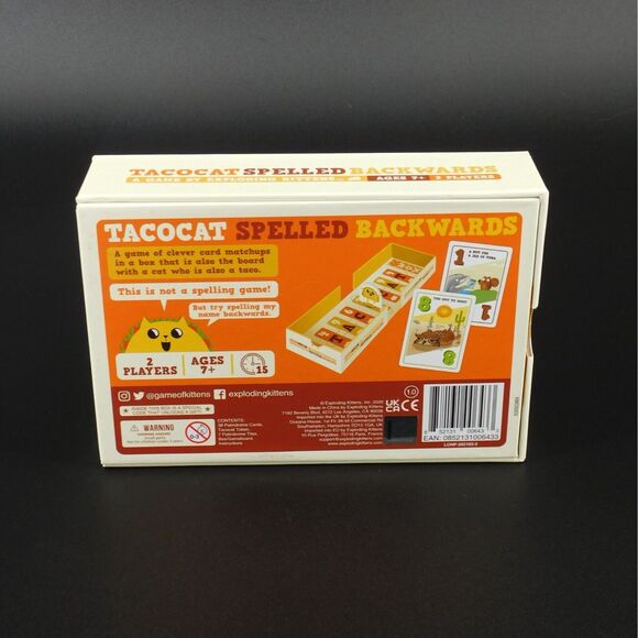 Tacocat Spelled Backwards Party Game by Exploding Kittens New Open Box - Picture 2 of 3